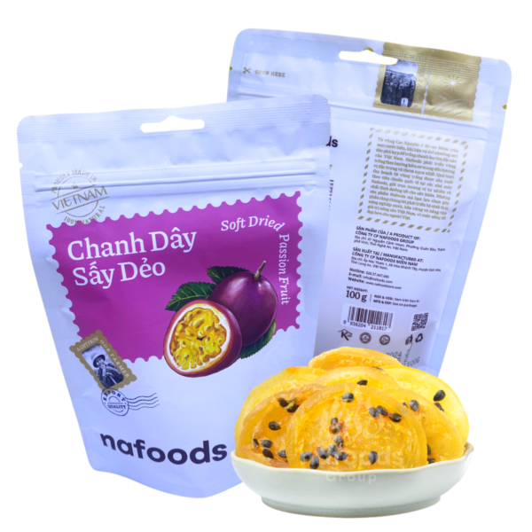 Chanh leo sấy dẻo có đường Nafoods 100 g