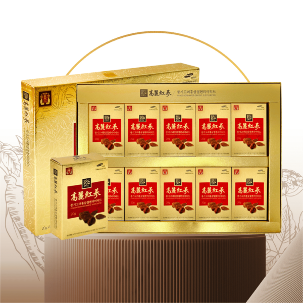 Hồng Sâm thái lát tẩm Mật Ong Dodampos CM hộp 200 g (10 gói x 20 g)