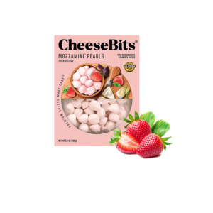 Phô mai hạt Mozarella vị dâu Cheesebits 100 g