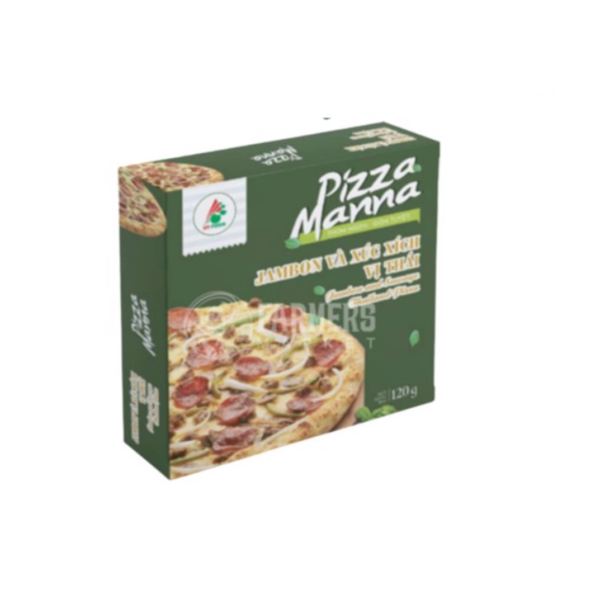 Pizza Manna Jambon & xúc xích vị Thái 120 g (I0005479)