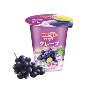 Sữa chua thạch dừa vị nho hiệu Meiji 135 g